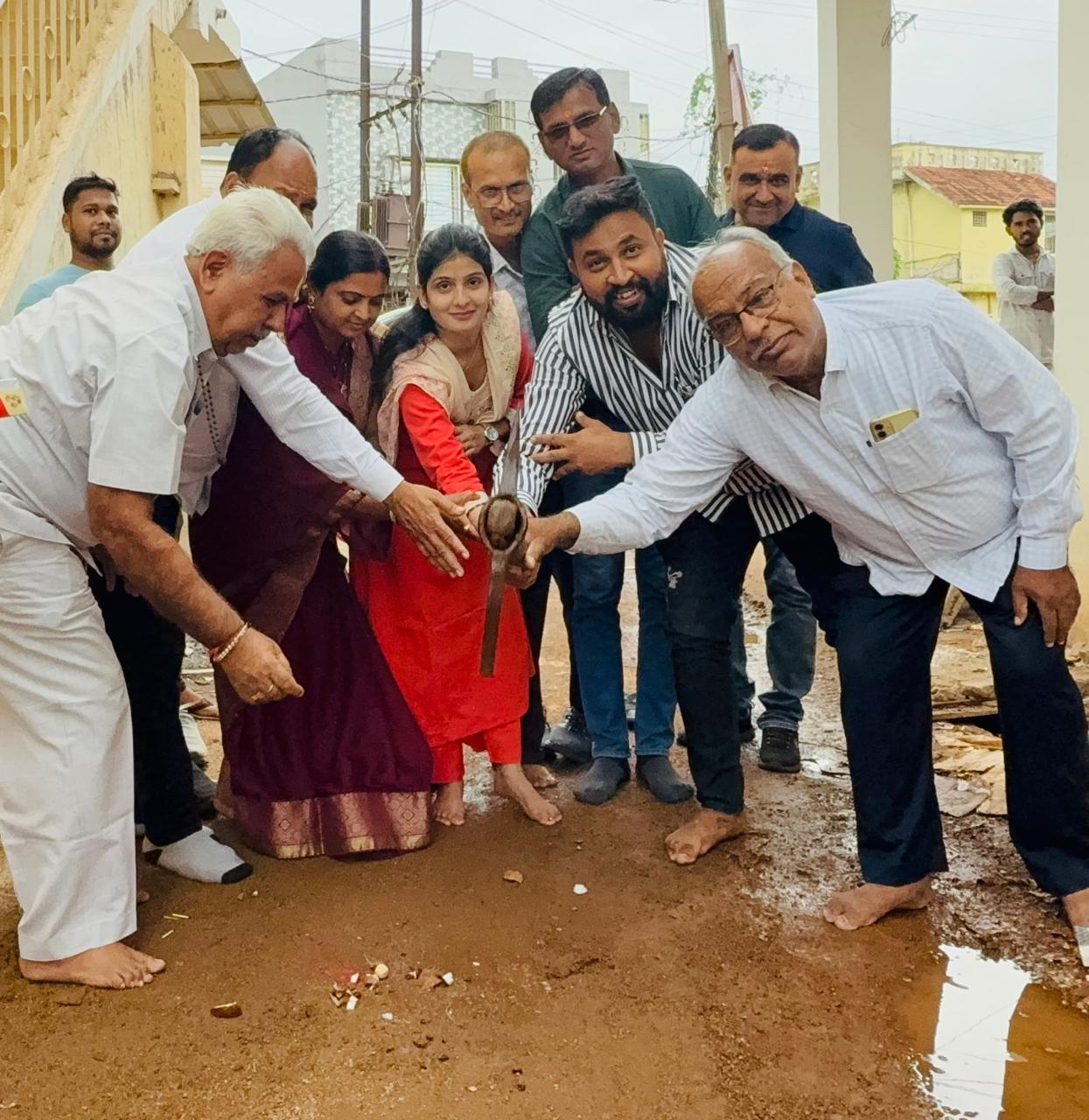 झूलेलाल वार्ड में ₹5 लाख की लागत से सीसी रोड निर्माण कार्य का भूमिपूजन, वार्डवासियों को आवागमन में मिलेगी राहत