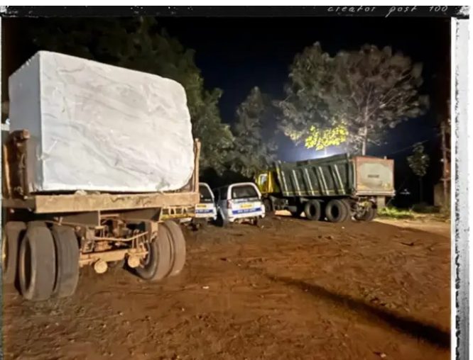 कटनी: अवैध खनिज परिवहन पर बड़ी कार्रवाई, दो ट्रक जब्त